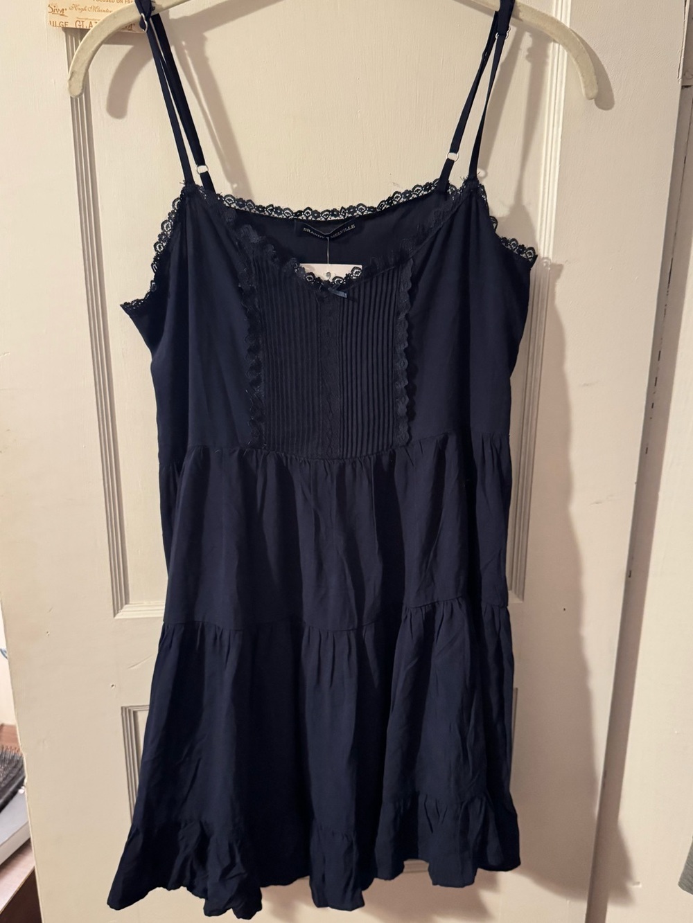John Galt Blue Tiered Mini Dress NTW